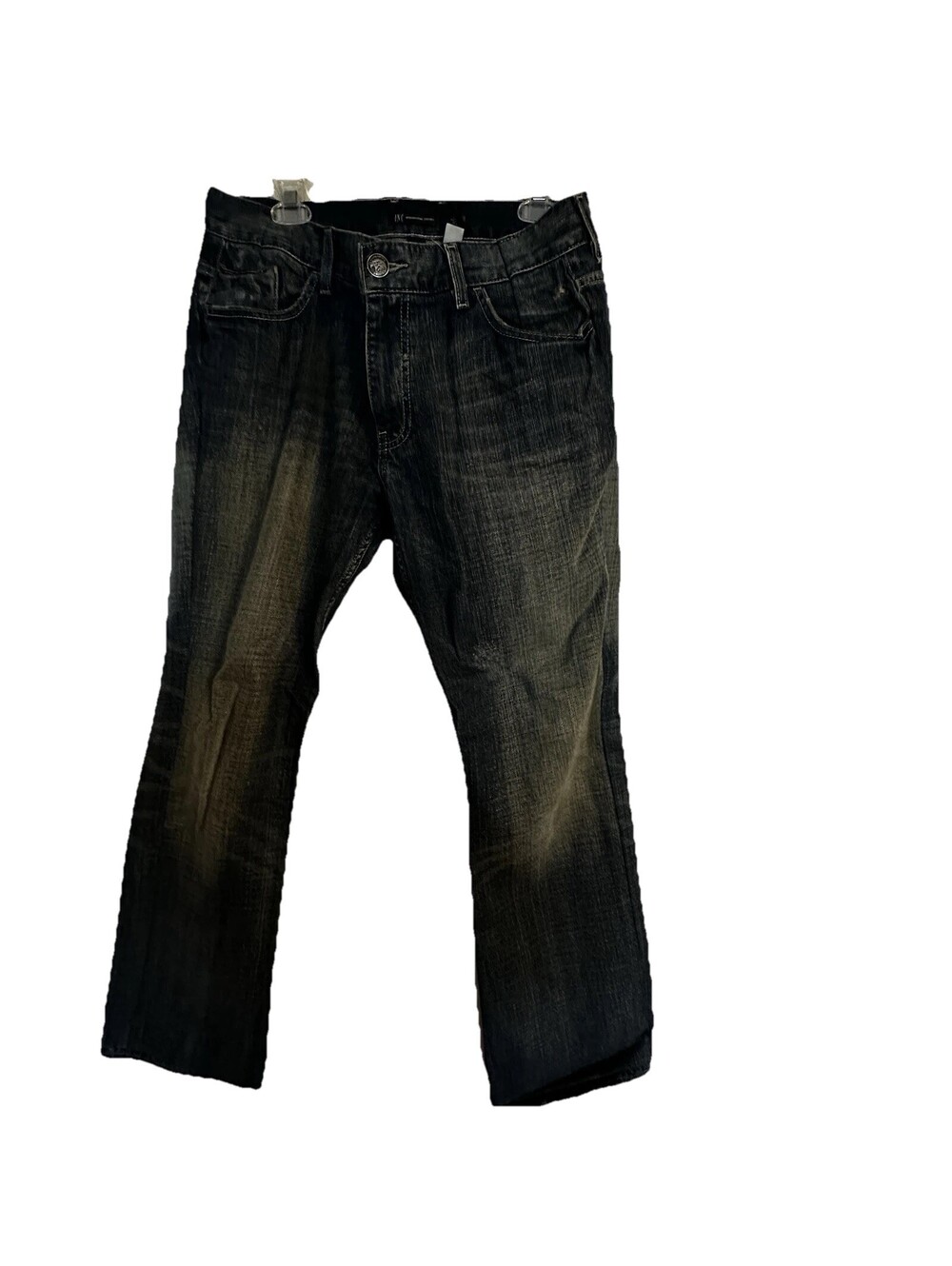 International Concepts Men's 34 Straight Leg Dark Denim Jeans Embroidered Y2K